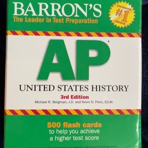 Barron’s AP US history flash cards